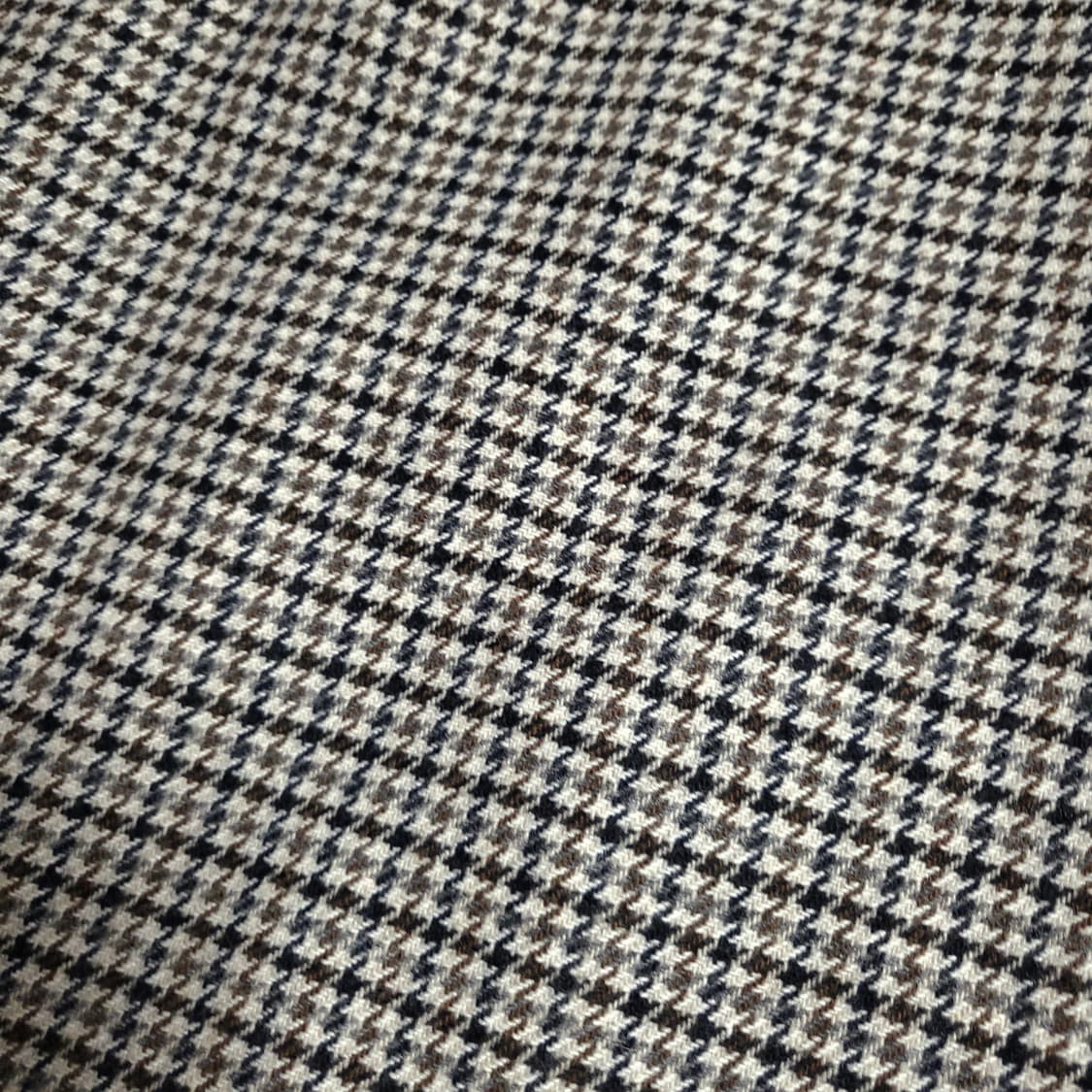 하운드체크 A라인 미니 울 스커트 상품이미지2