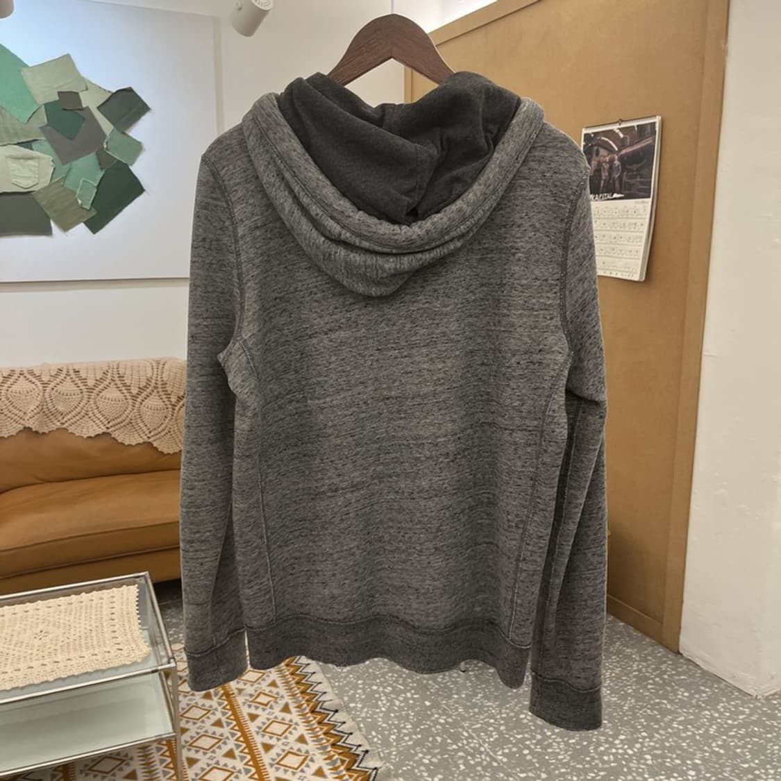 아베크롬비 레트로 빈티지 그런지 데미지 후드집업 S C10571 상품이미지4