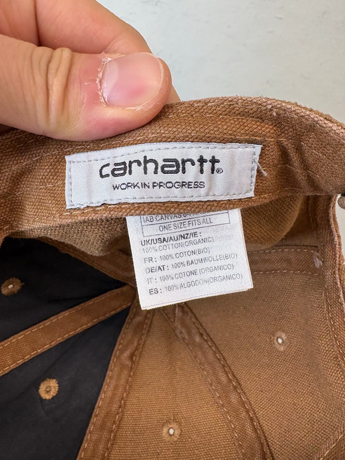 칼하트 IAB STUDIO 6패널 캔버스 볼캡 브라운 상품이미지6