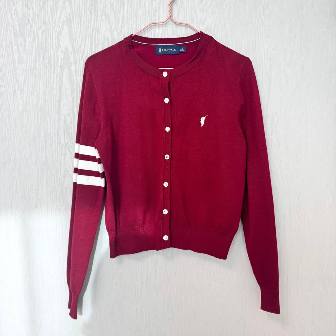(s) 폴로워크 버건디 가디건 상품이미지1
