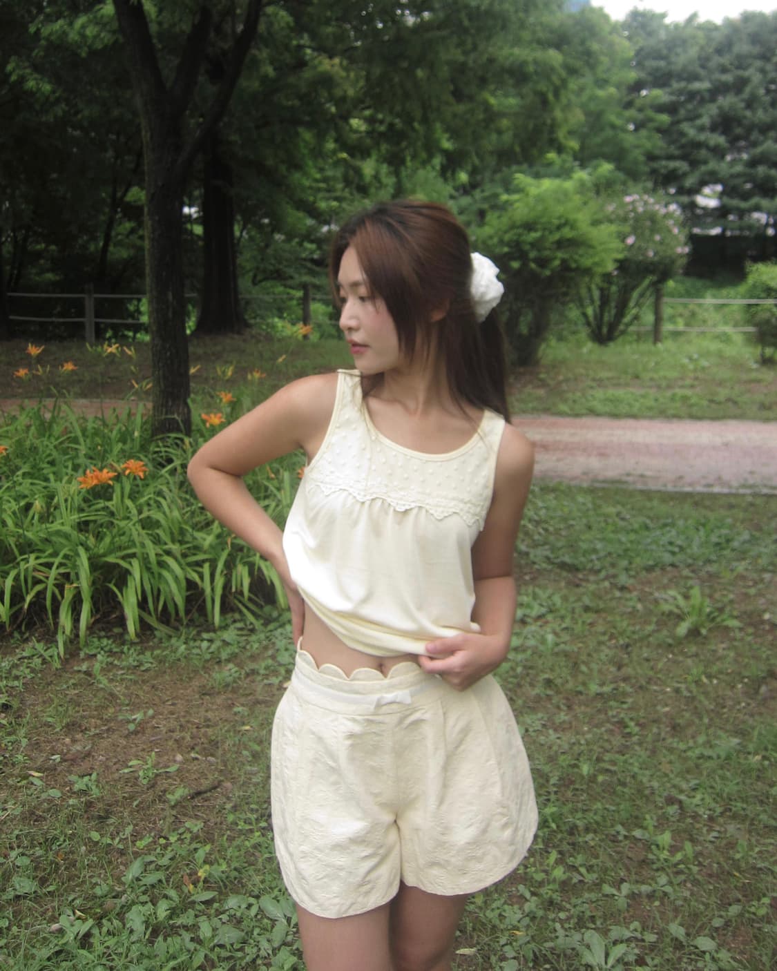 vintage lemon ribbon shorts 상품이미지6