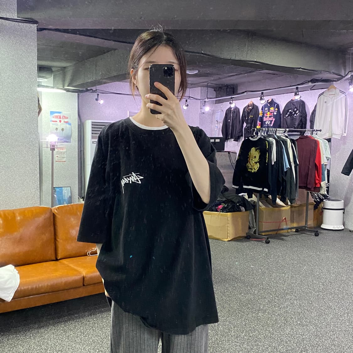 스투시 빅로고 히포 반팔티 B2254 상품이미지1