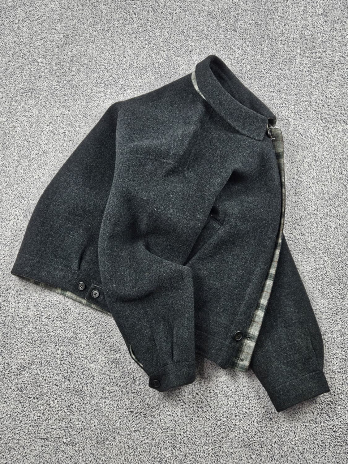 90's 라코스테 울 플란넬 블루종 자켓 ( 100 ) / 10115 상품이미지4