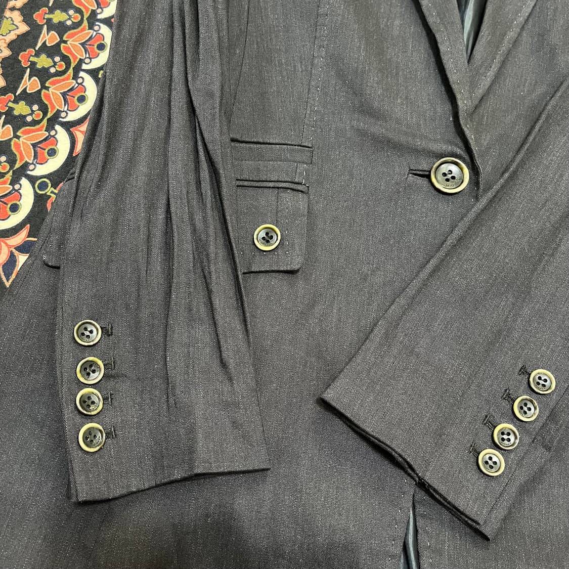 미샤 린넨 혼방 원버튼 싱글 자켓 91-103-165 상품이미지4