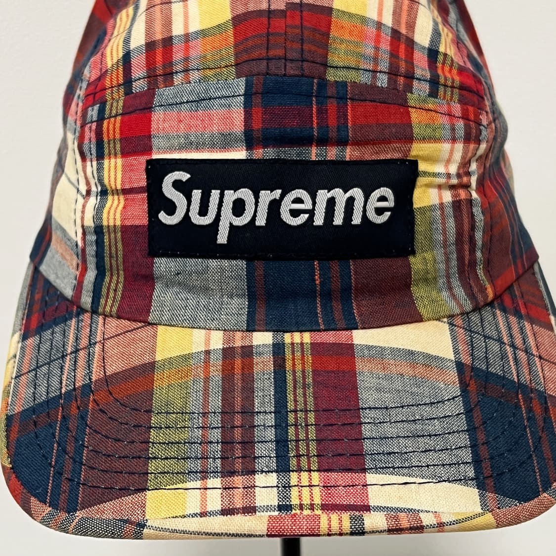 슈프림 2005 체크 패턴 5패널 캠프캡  상품이미지7