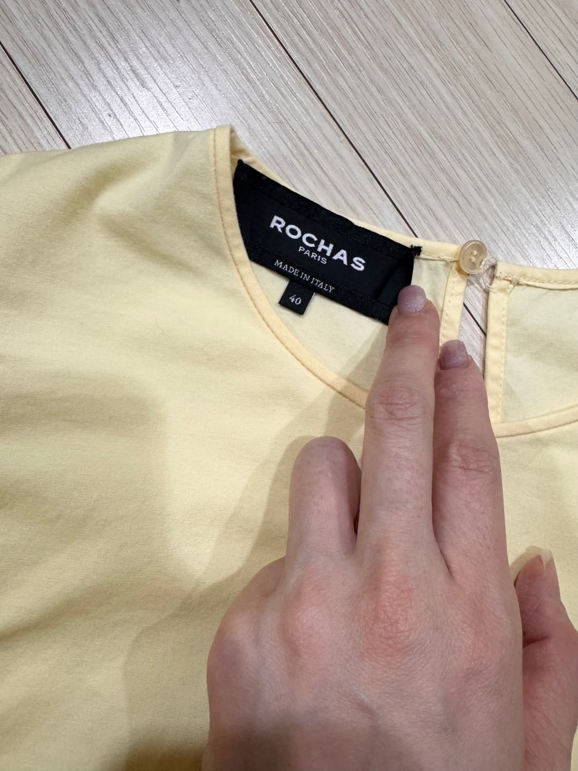 44 55 정품 로샤스 1회착용 프릴 숄더 셔츠 블라우스 상품이미지3