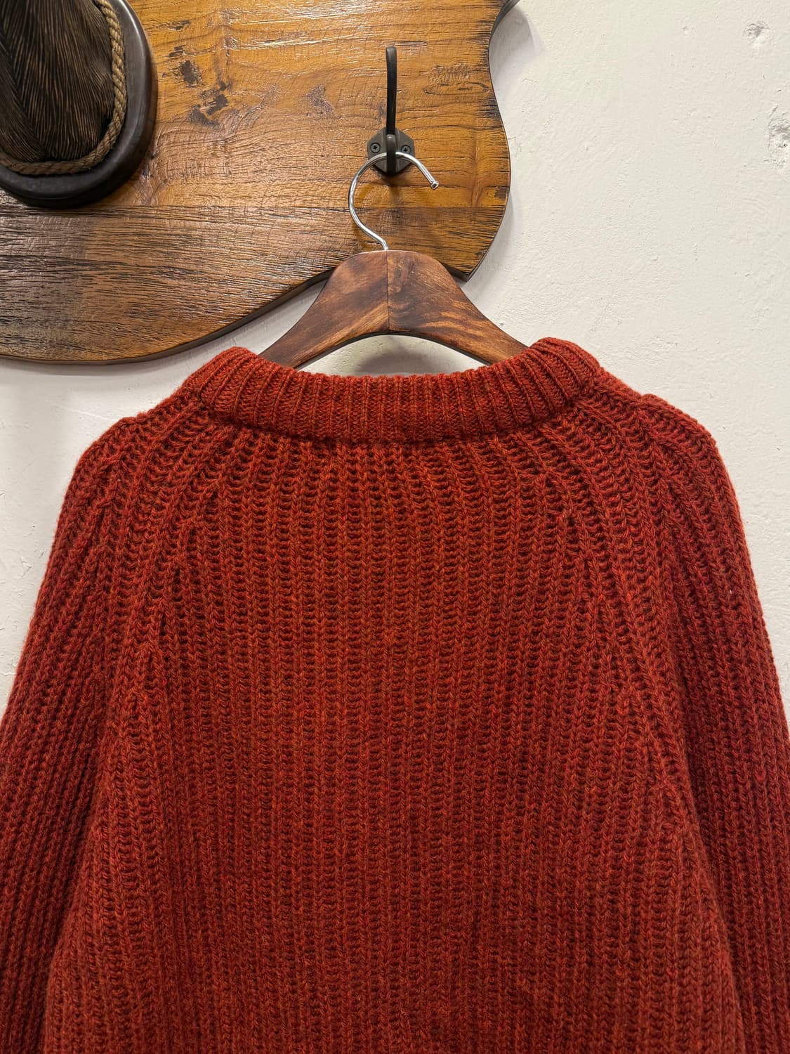M) England Lands’ End Wool Raglan Knit S 상품이미지6