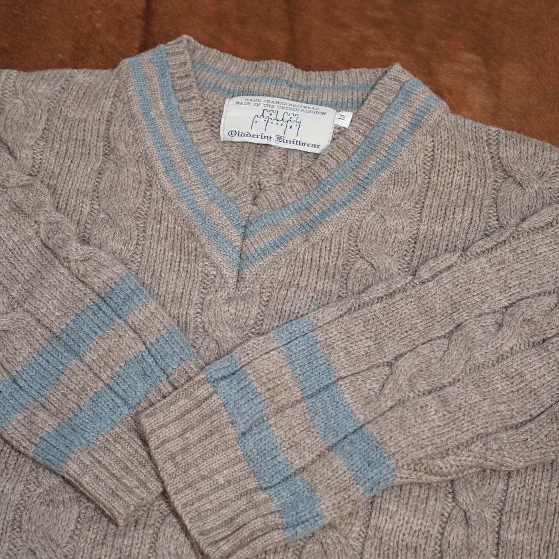 영국제 Oldderby 케이블 니트 상품이미지7