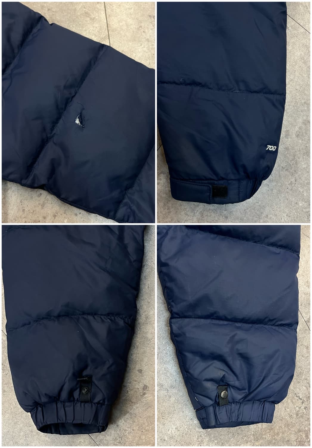 노스페이스 눕시 700 패딩 네이비 3XL #csz2097 상품이미지9