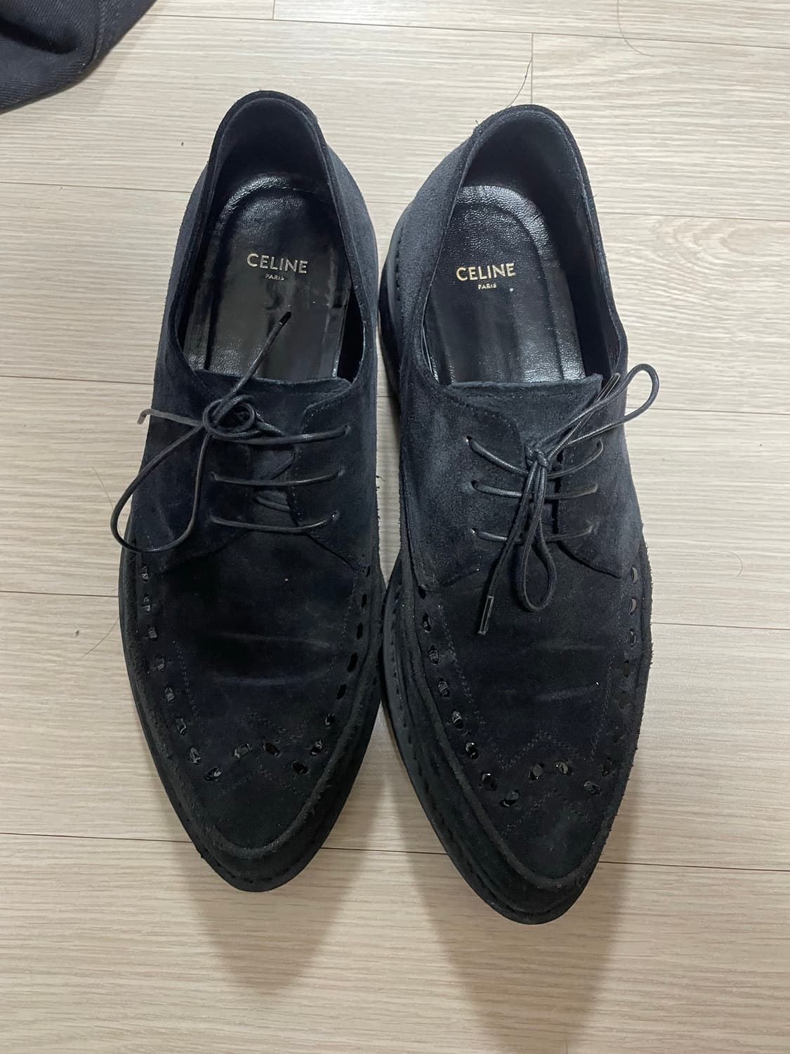 셀린느 스웨이드 더비 40.5 상품이미지1