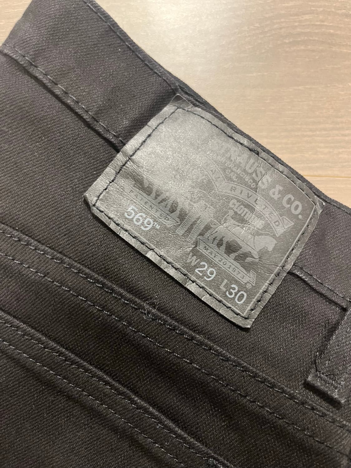 리바이스569 w29l30 블랙진 상품이미지4
