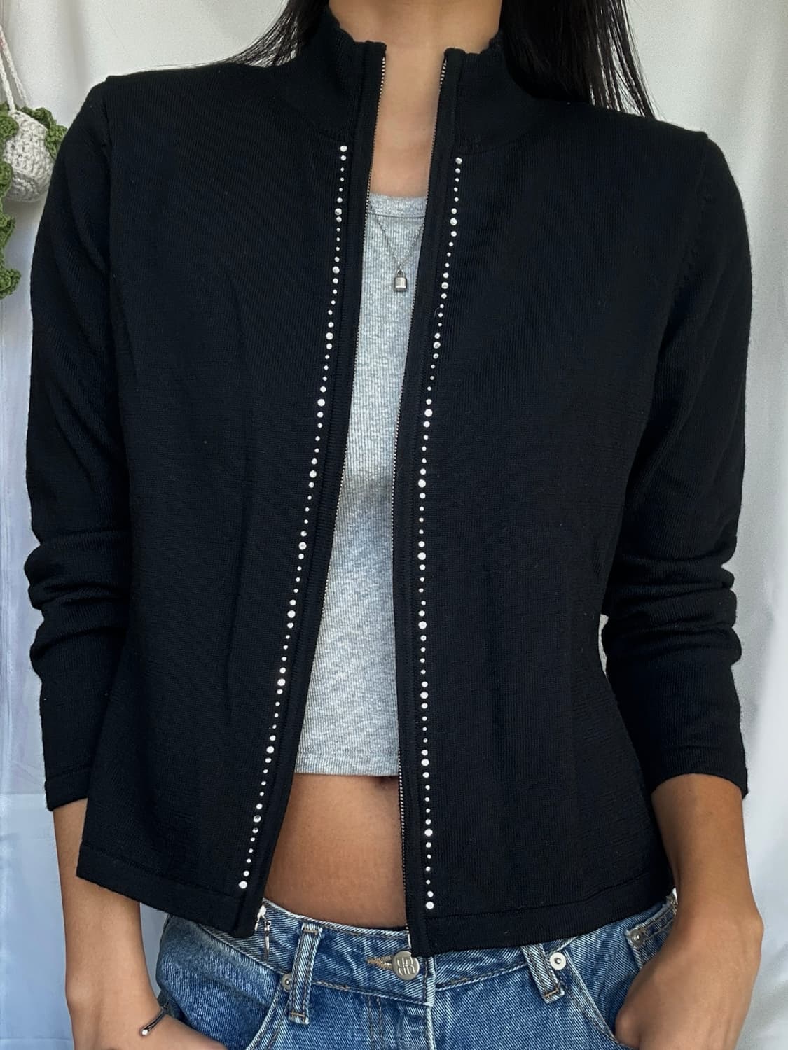 빈티지 울 풀집업 가디건 상품이미지2