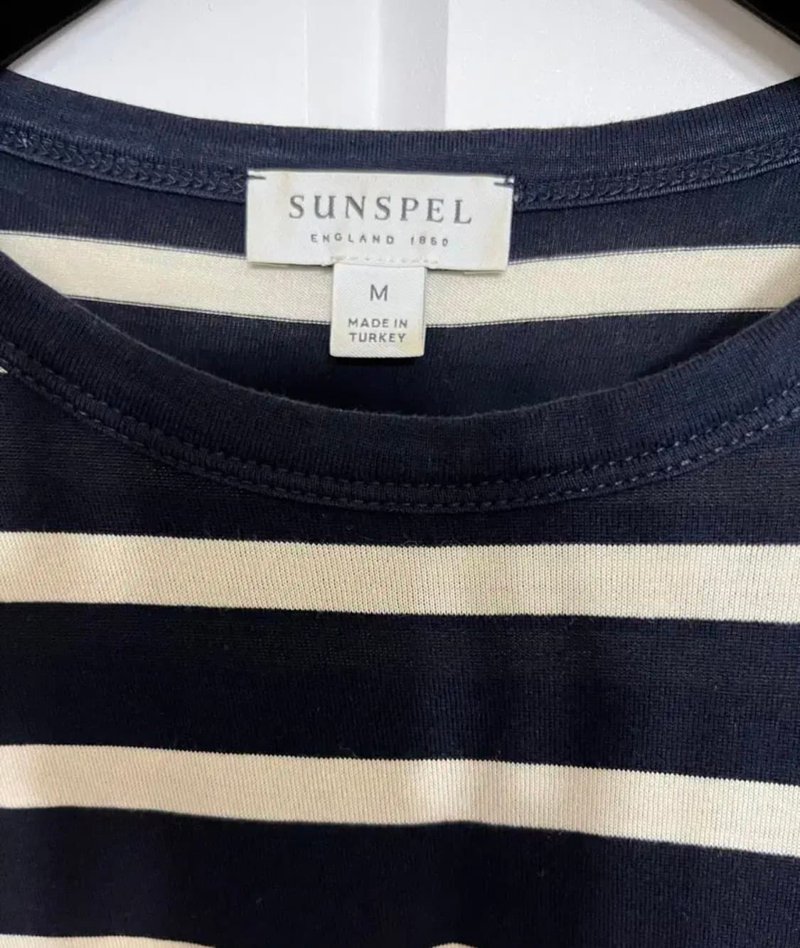 선스펠 sunspel 스트라이프 티셔츠 m 상품이미지3