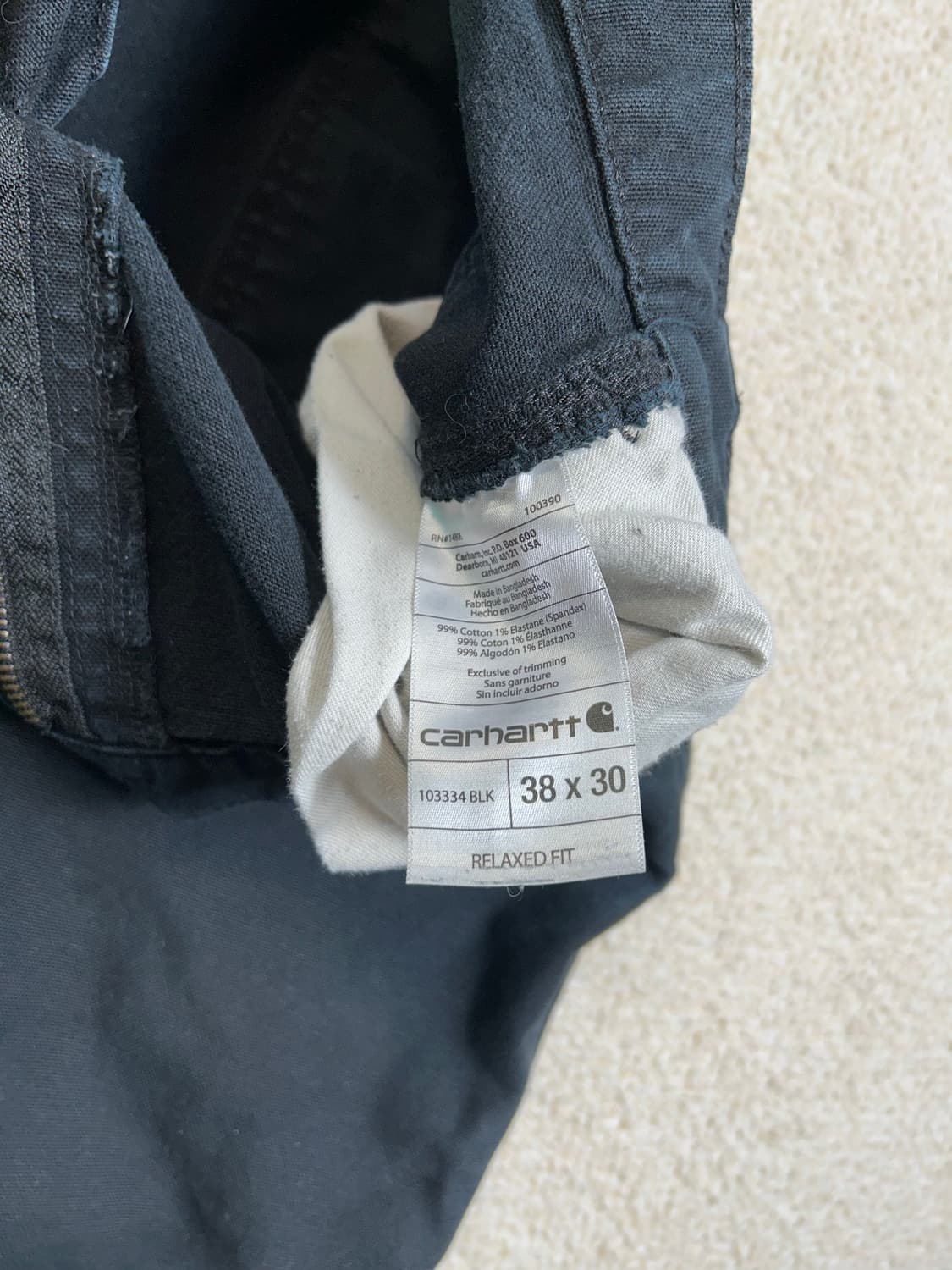 칼하트 더블니 팬츠 판매 상품이미지3