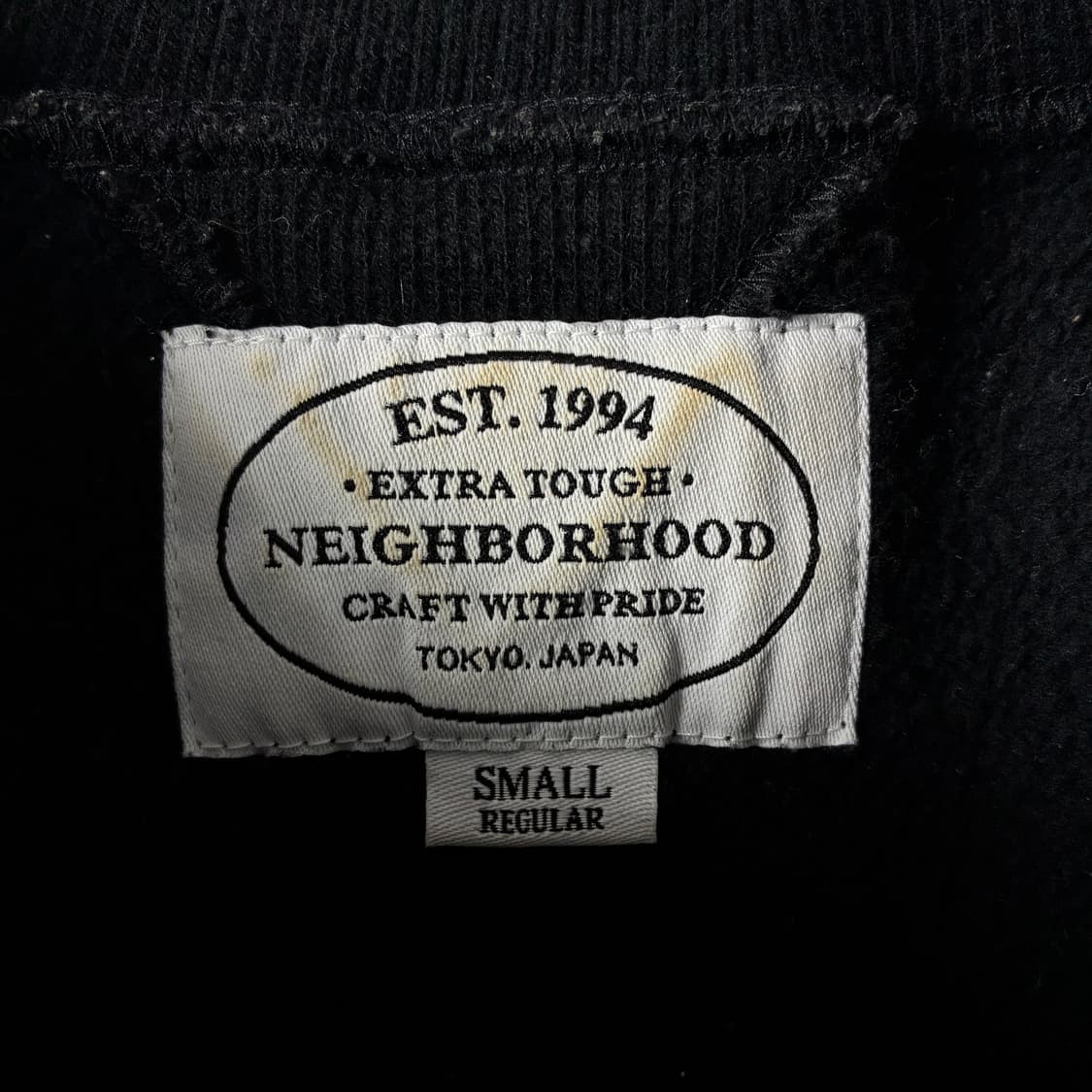 Neighbor hood   네이버후드 스펠아웃 블랙 맨투맨  상품이미지4