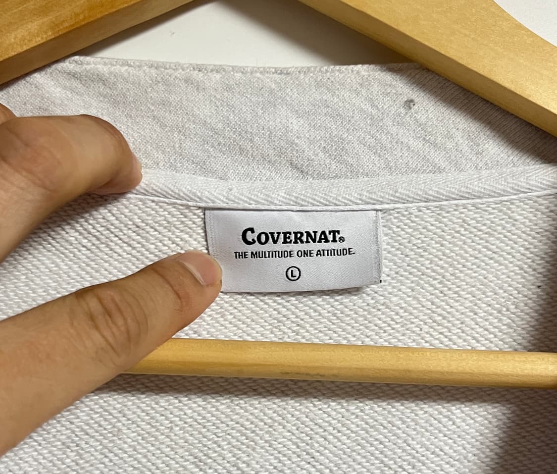 커버낫 브이넥 그레이 오버핏 가디건 L 상품이미지5