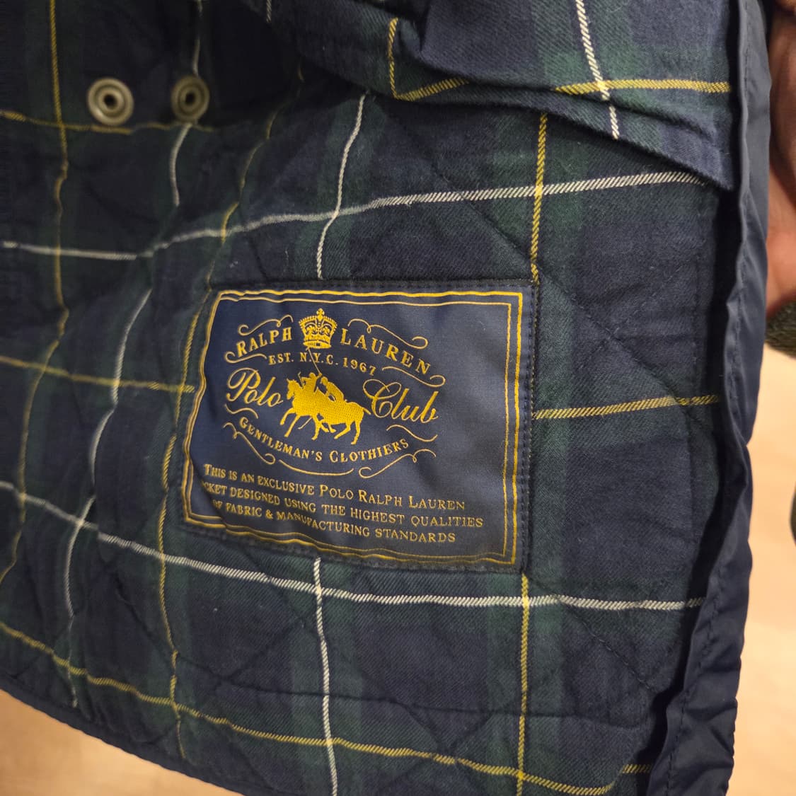 폴로 퀼팅 자켓 네이비 s 상품이미지6