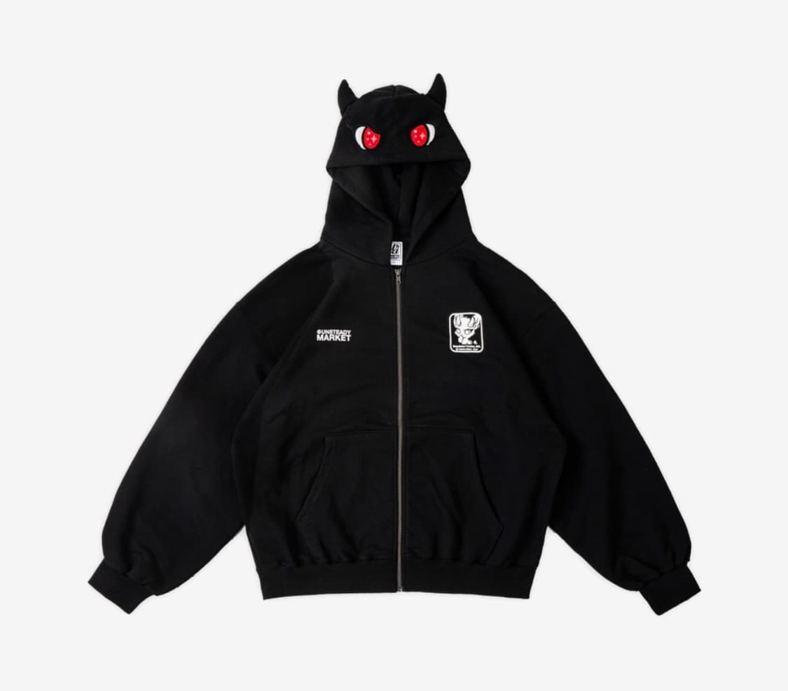 언스테디마켓 x 예린 보보 후드집업 상품이미지1