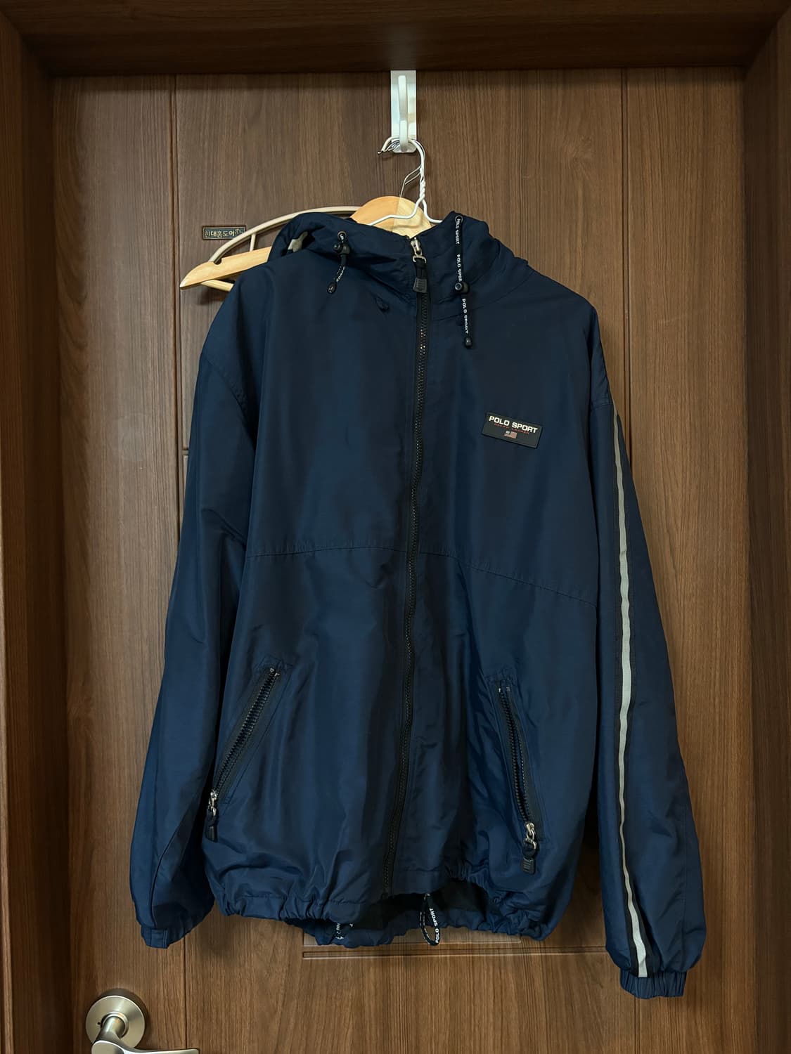 폴로 90s 스포츠 바람막이 자켓 네이비 상품이미지1