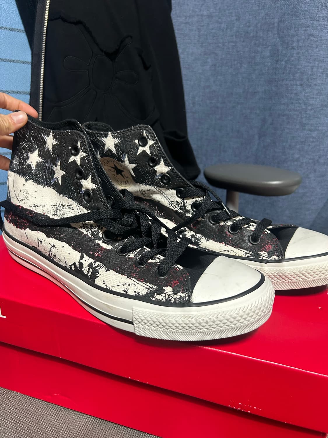 성조기 컨버스 10사이즈 새상품 상품이미지1