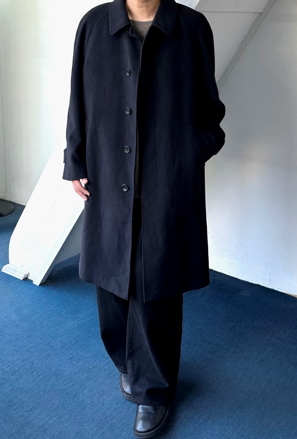 'Angora 100%' Balmacaan coat 상품이미지8