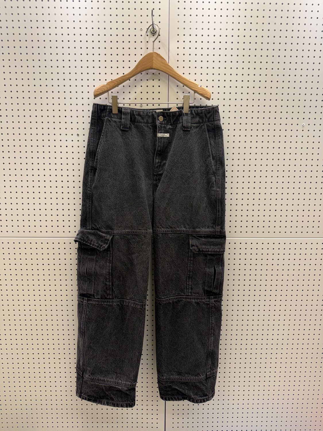 마리떼 프랑소와저버 더블니 카고 블랙 데님 팬츠 U235 상품이미지3