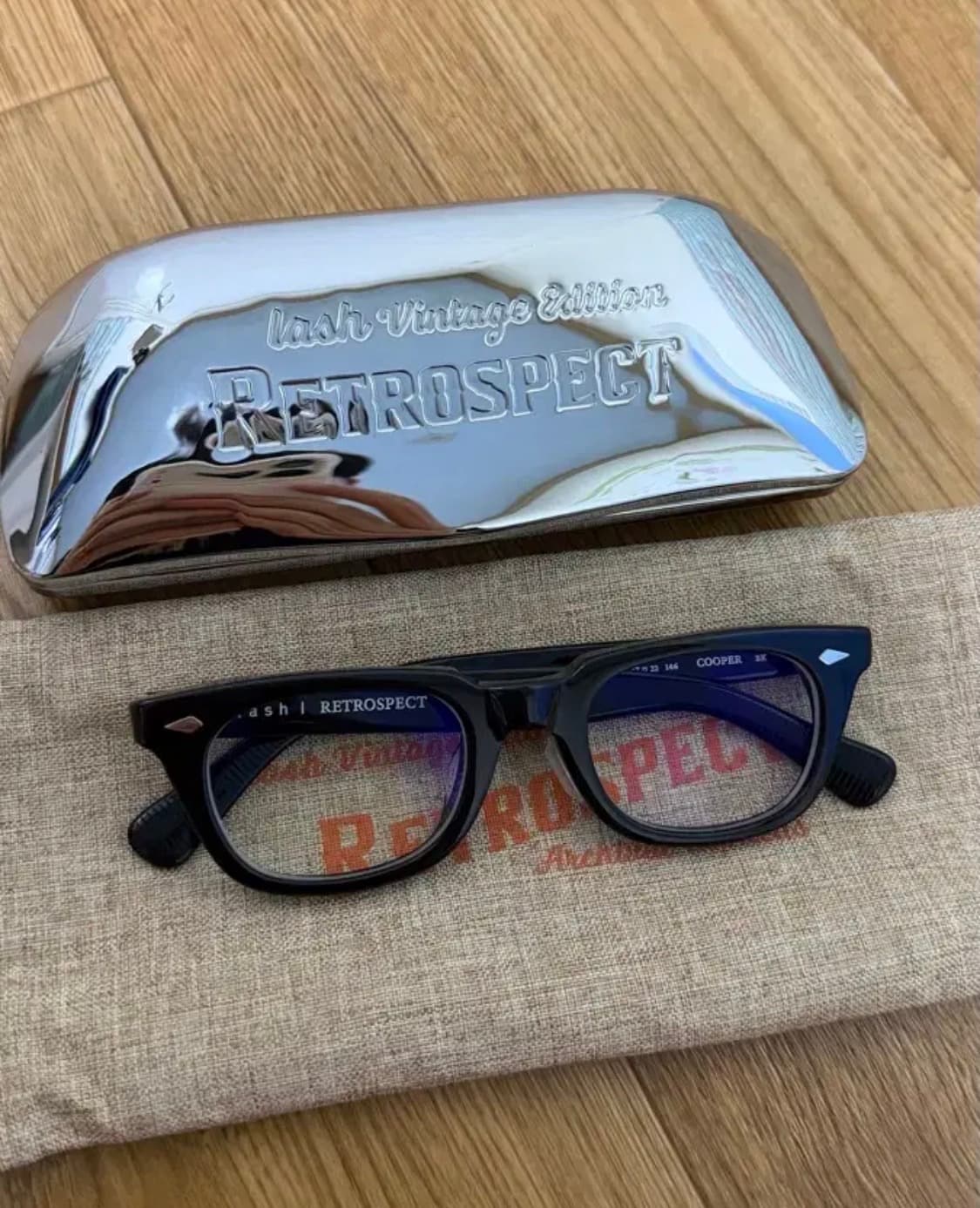 래쉬 쿠퍼 BK 블랙 뿔테 안경 상품이미지2