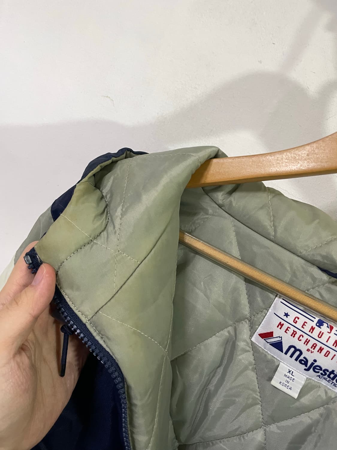 마제스틱 MLB 뉴욕양키즈 올드스쿨 아노락 야구점퍼 오리지날 상품이미지6