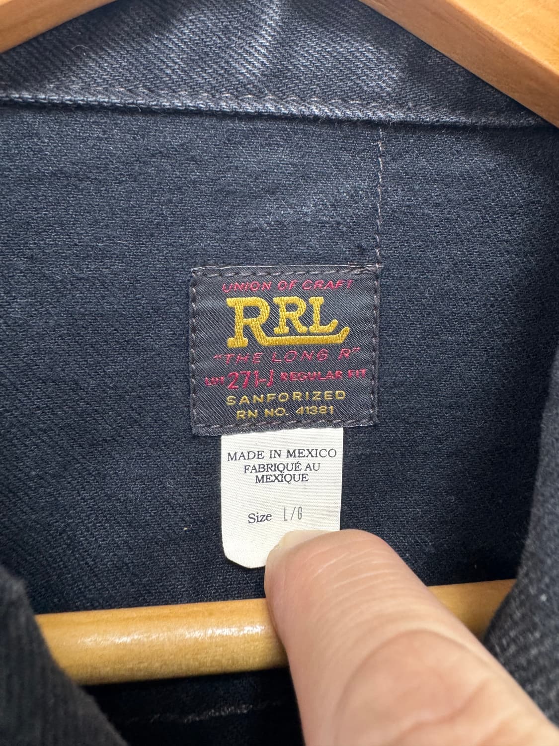 RRL lot21 블랙 상품이미지4
