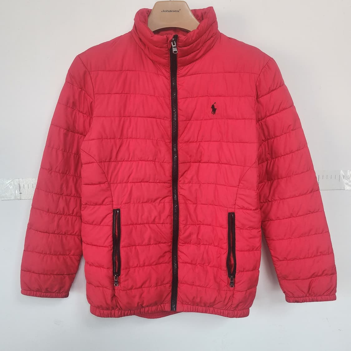 폴로 랄프로렌 아동 레드 패딩 점퍼 상품이미지1