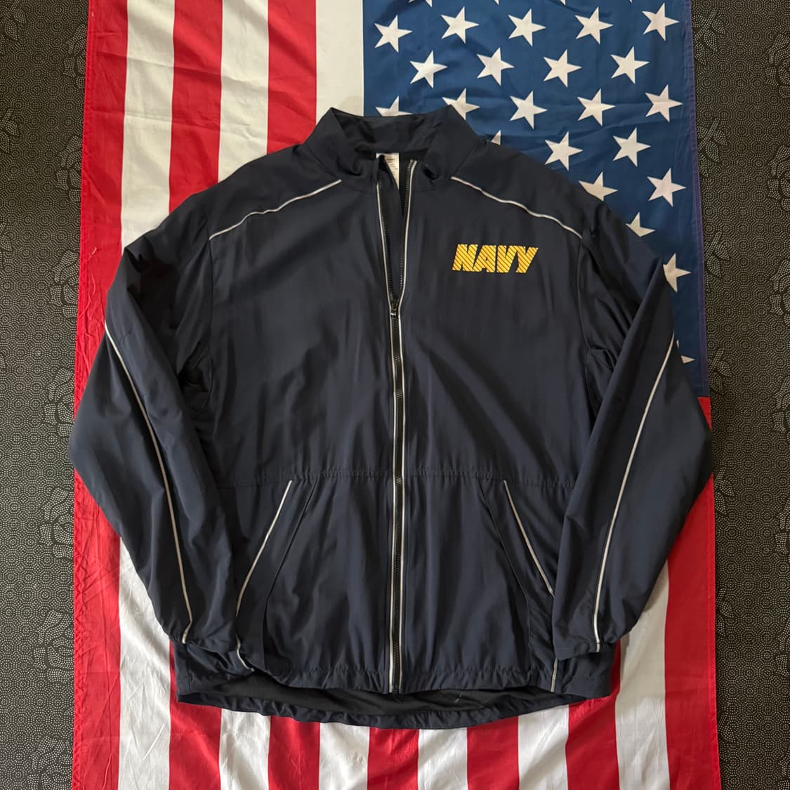 [L] 밀리터리 미 해군 NAVY 바람막이 러닝 자켓 -3 상품이미지1