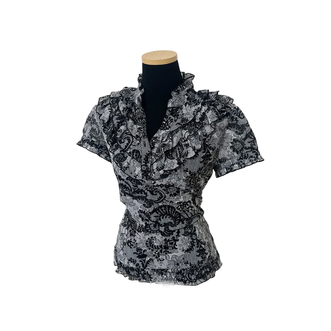 오리엔탈 반팔 블라우스 상품이미지2