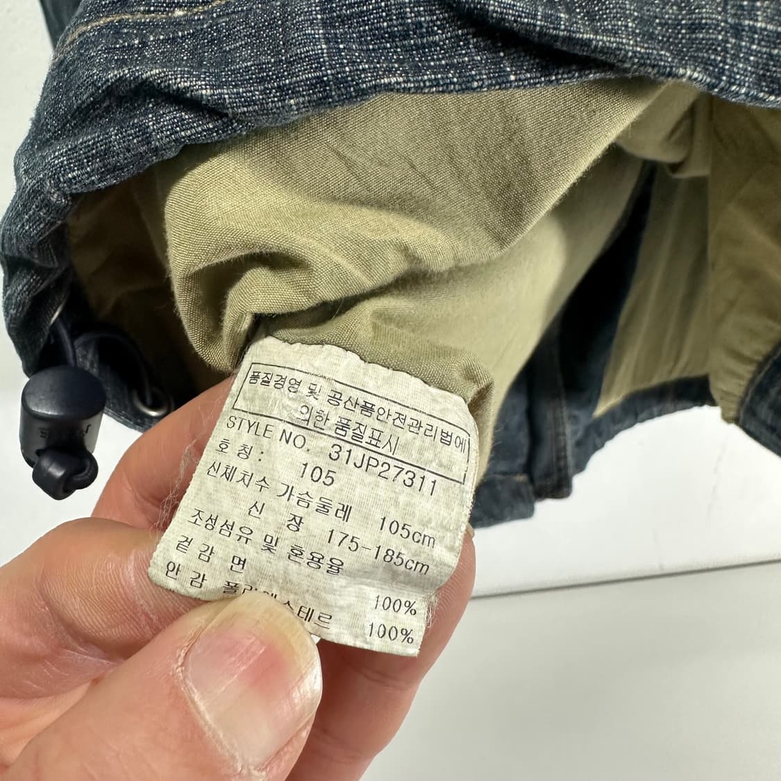 XL-XXL MLB 오버핏 양키스 후드 데님자켓 상품이미지7