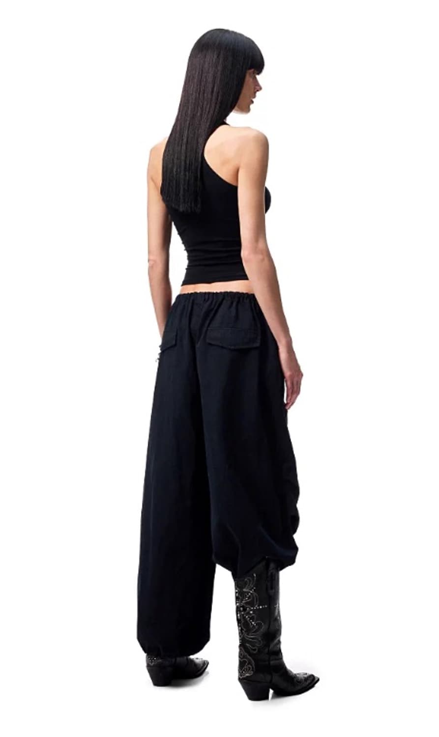 원진스튜디오 카고 팬츠 블랙 M 상품이미지1