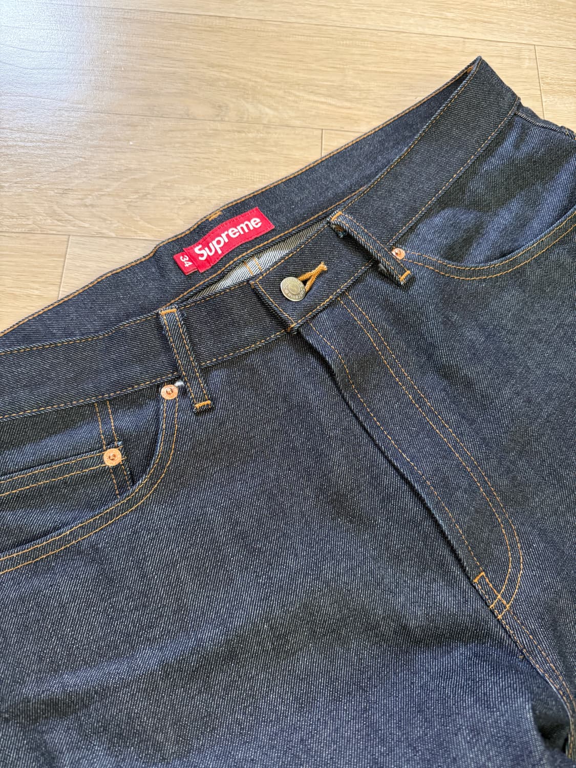 슈프림 배기 셀비지 진 리지드 인디고 - 25FW 상품이미지1