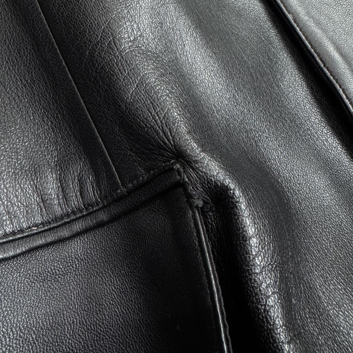 빈티지 양가죽 리얼레더 가죽 블레이저 자켓 상품이미지6