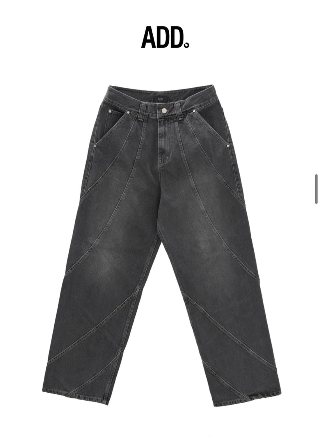 ADD_ TORNADO WIDE DENIM GREY 상품이미지1