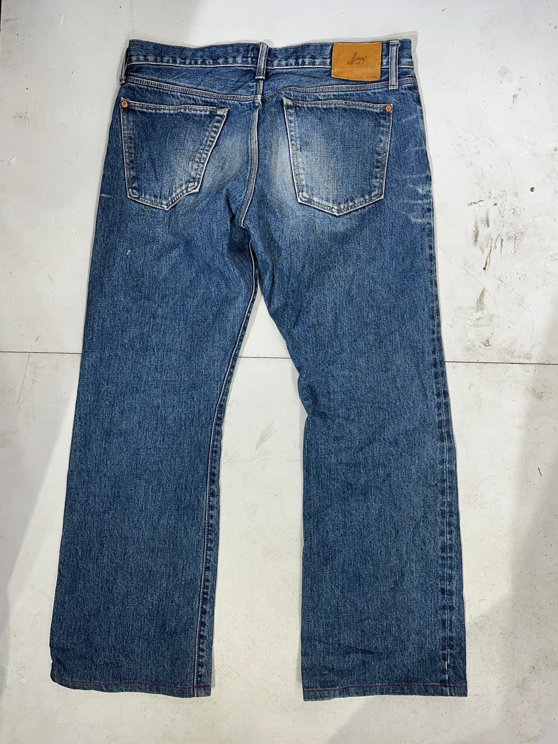 폴 스미스 중청 레드이어 캣 워싱 페이딩 와이드 청바지 34 상품이미지5