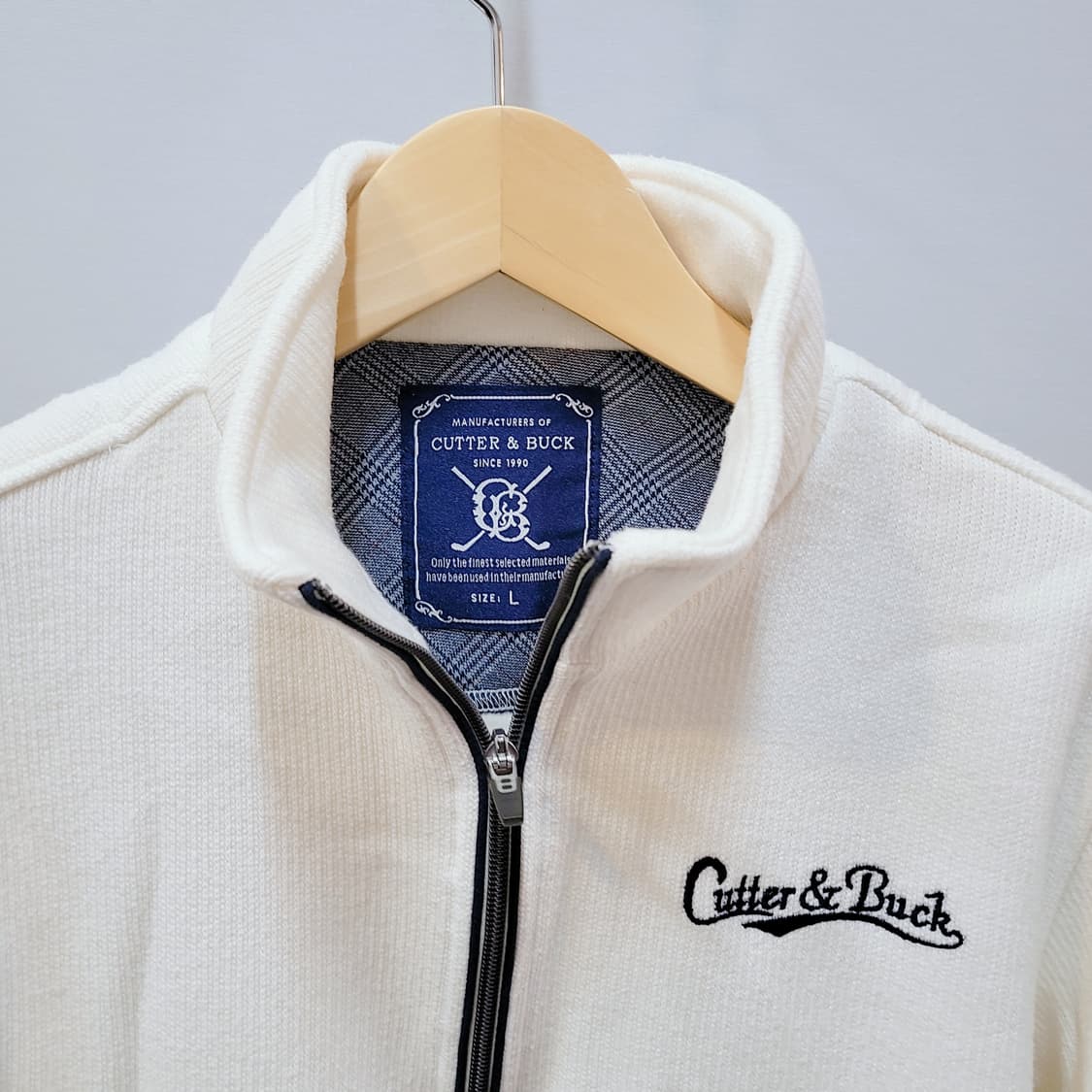 L) 커터앤백 기모 니트 반집업 상품이미지4