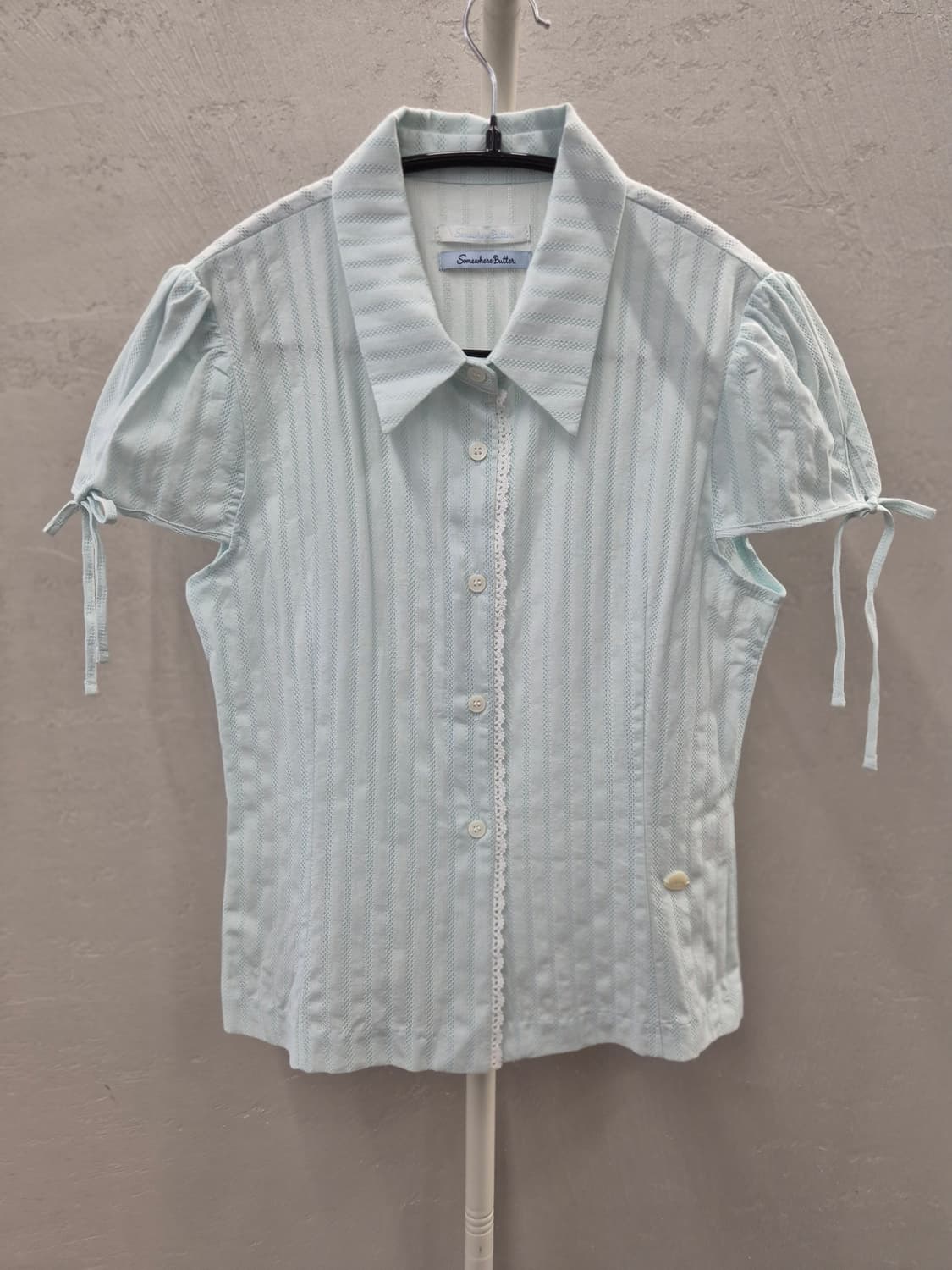 썸웨어버터 카라 리본 블라우스 OS 상품이미지2