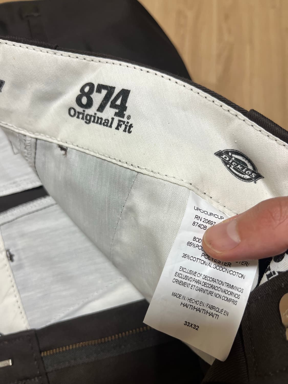 디키즈 874 다크브라운 33X32 상품이미지2