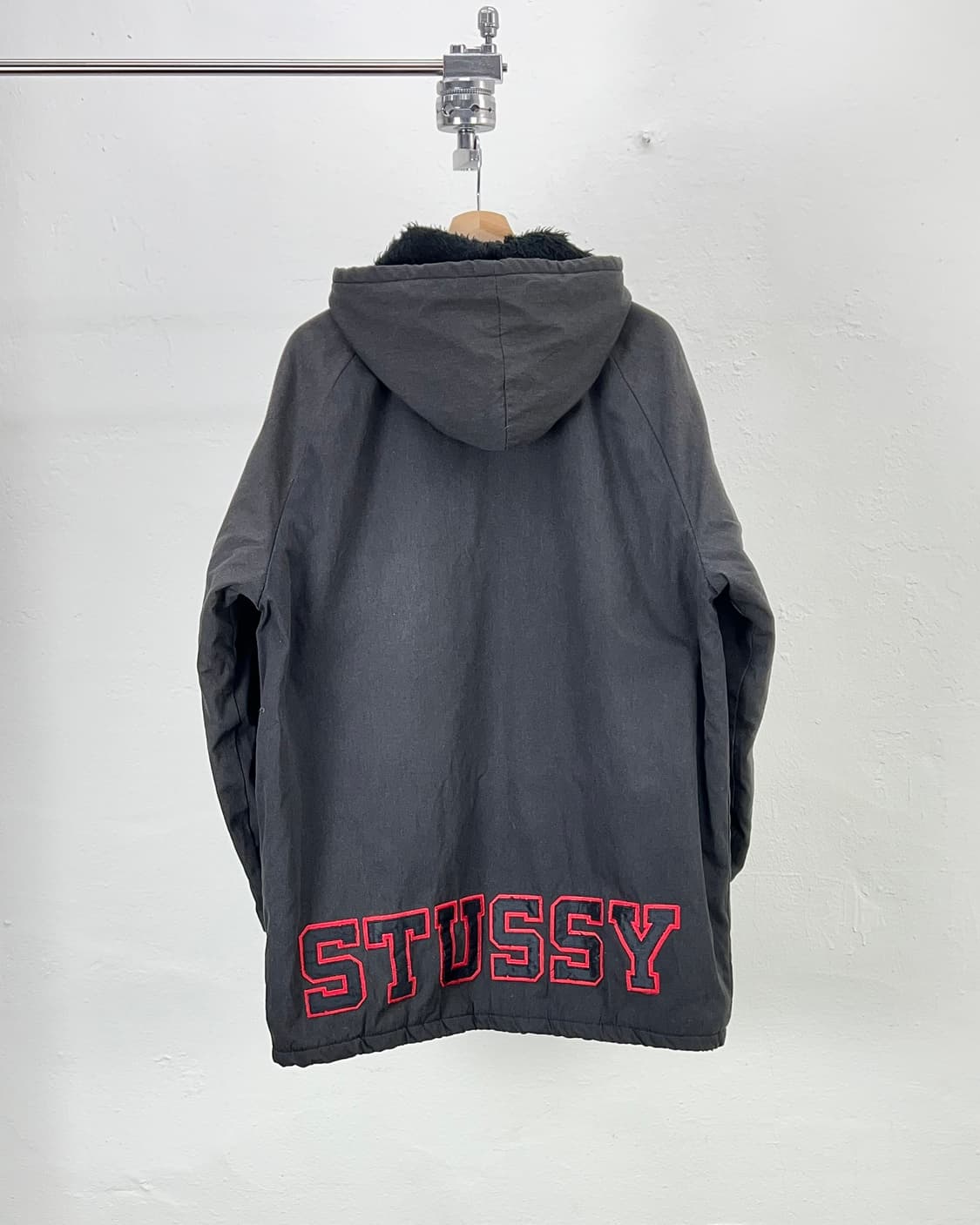 80s 스투시 캔버스 인설레이트 백로고 돕 쉐르파 코치 자켓 상품이미지1