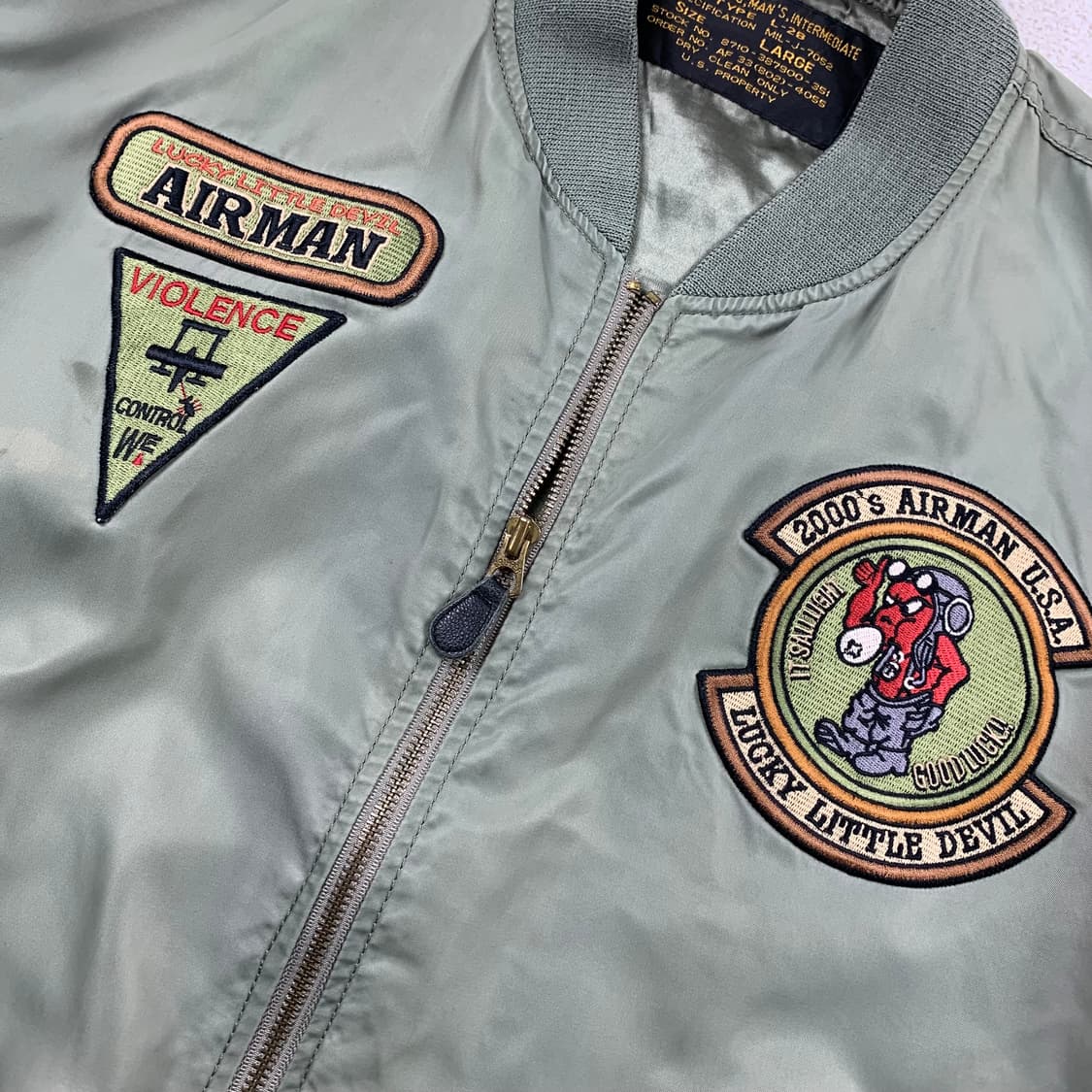 90‘s 테드컴퍼니 L-2B 데빌맨 플라이트 자켓 상품이미지2