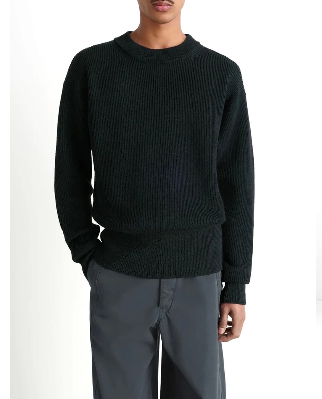 (M) 25fw 르메르 박시 라운드넥 니트 상품이미지1