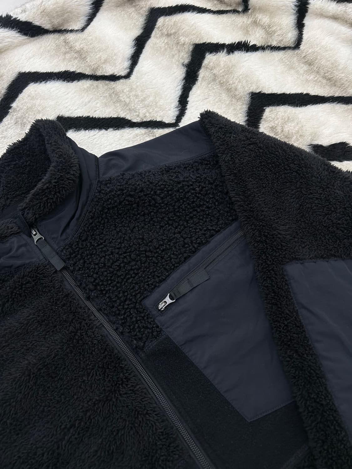 [XL]유니클로x엔지니어드가먼츠 플리스 자켓/블랙 상품이미지1