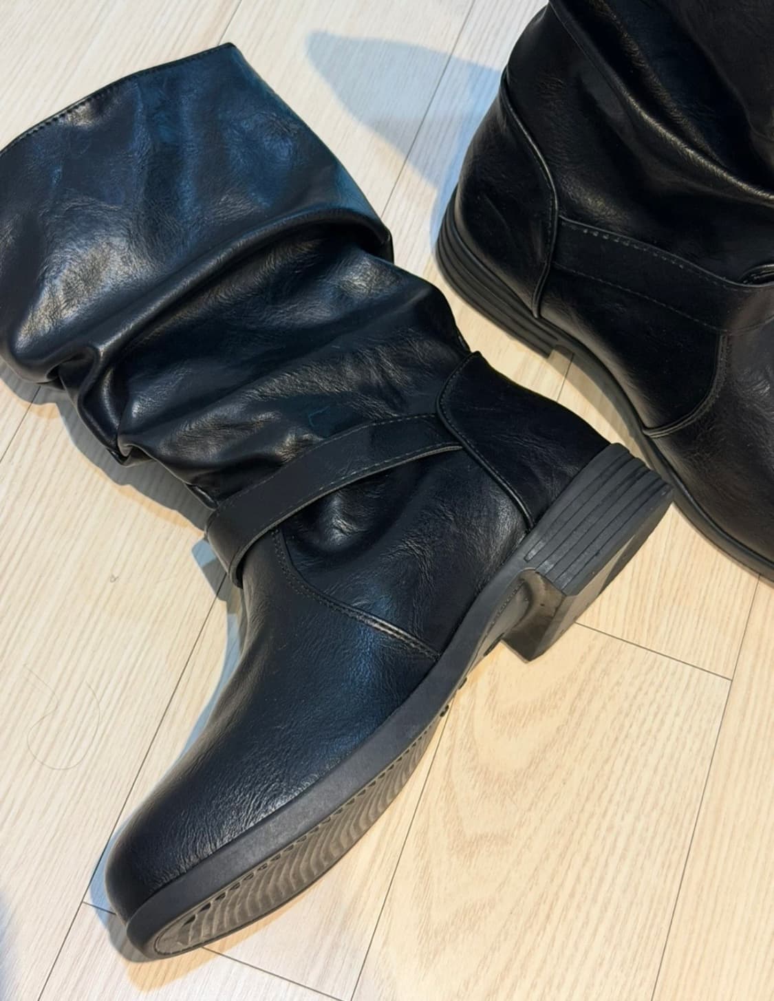 블랙 미들부츠 240 상품이미지3