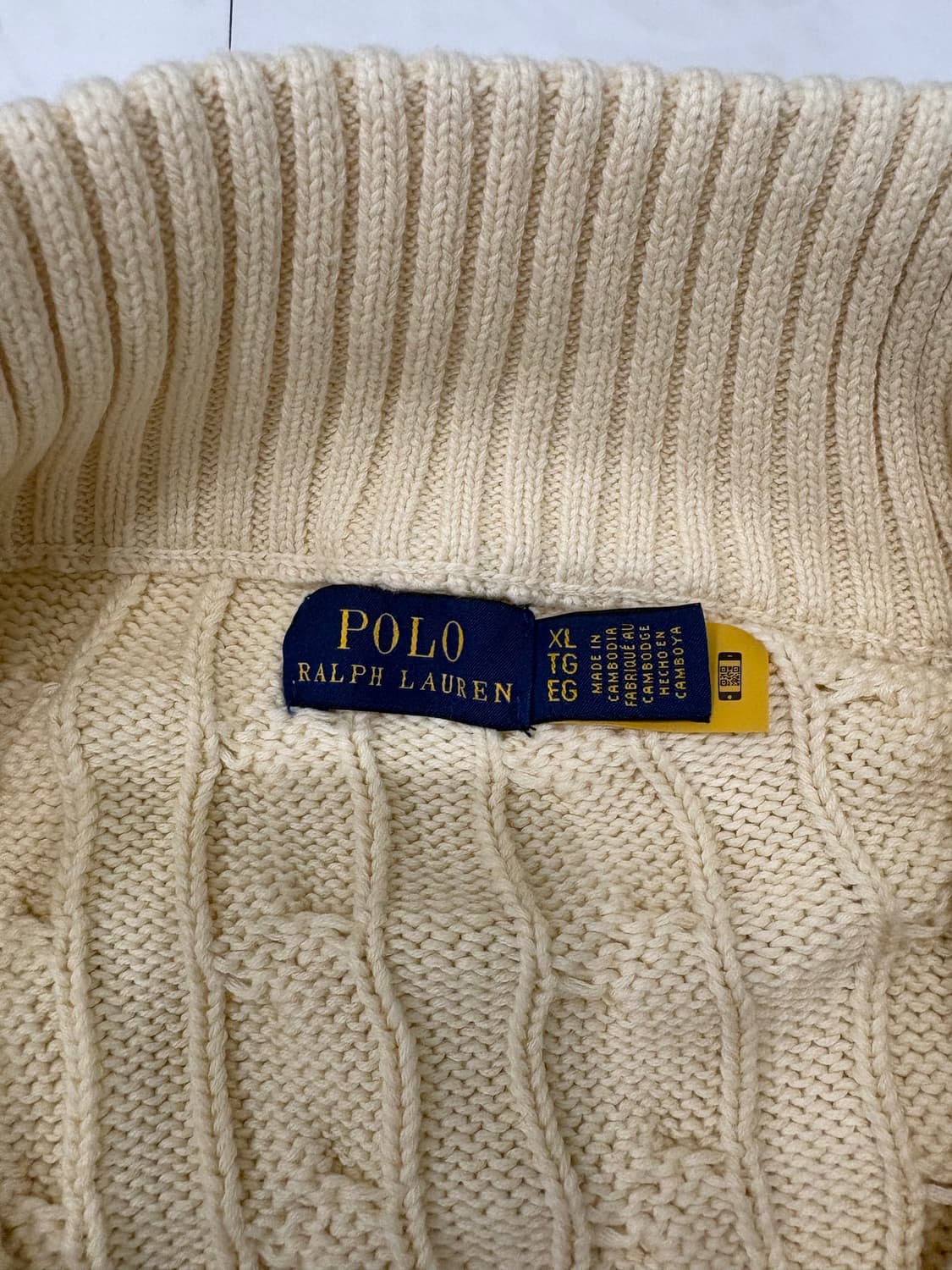 polo ralph lauren sweater half jip XL 상품이미지4