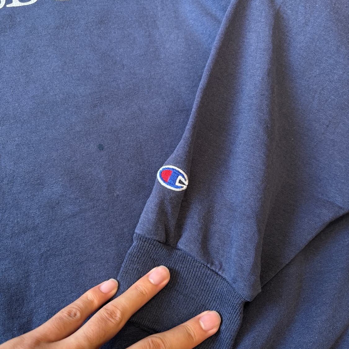 90s 90년대 생산 챔피온 네이비 스웻 셔츠 상품이미지7