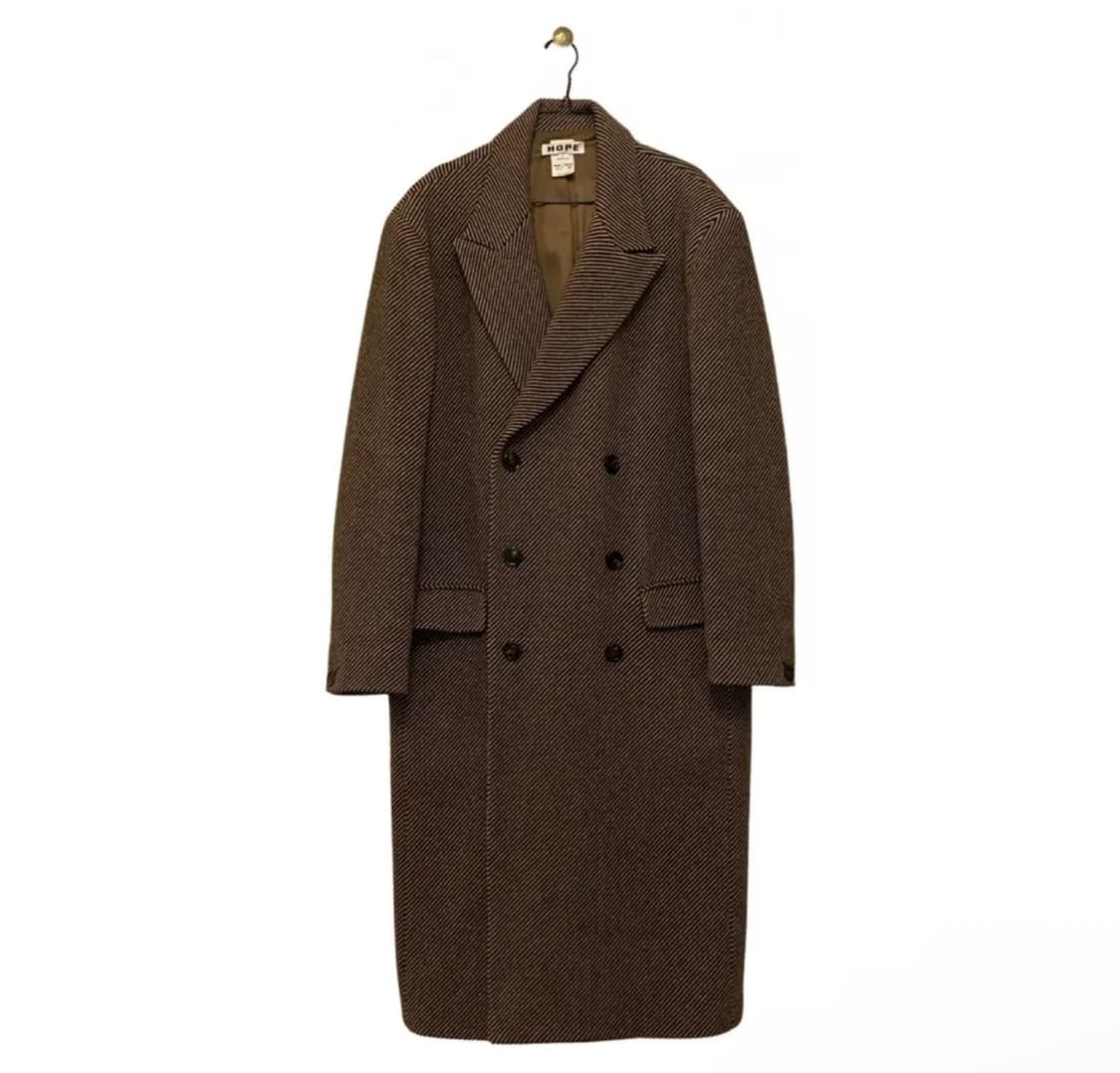 Hope 헤링본 오버핏 코트 상품이미지1