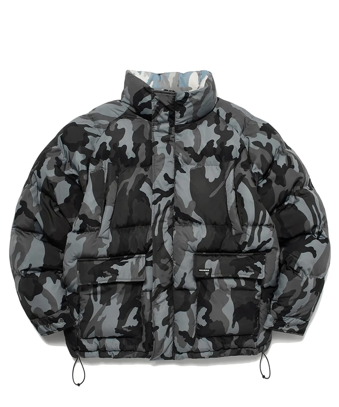 위캔더스 CAMO REVERSIBLE PADDED JK BLACK 패딩 상품이미지1